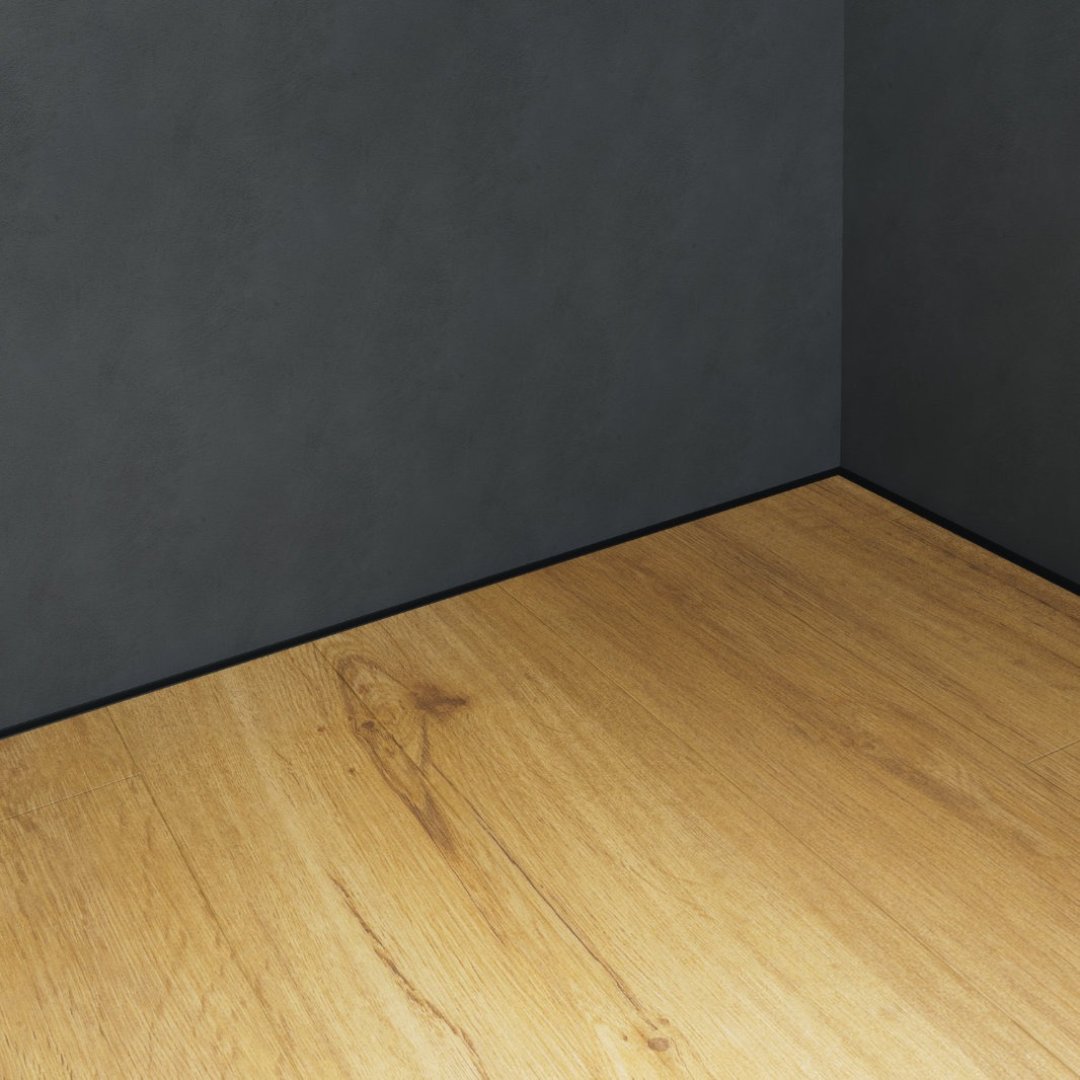 Minimalistický prechod medzi podlahou a stenou